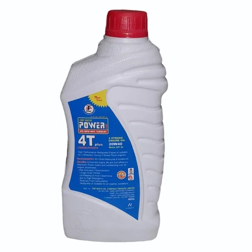 4t Plus 20w40 Meets Api Sl 4 Stroke Engine Oil - 1 Liter Bottle, 20w40 Viscosity, Designed For Car Engines At 29.5â°c Operating Temperature