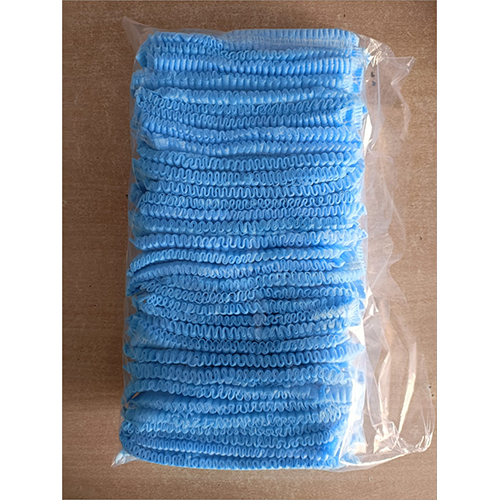 18'' Blue Bouffant Cap - Grade: Medical Grade