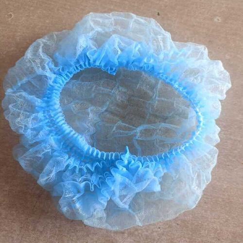 24'' Blue Bouffant Cap - Length: 24 Inch (In)