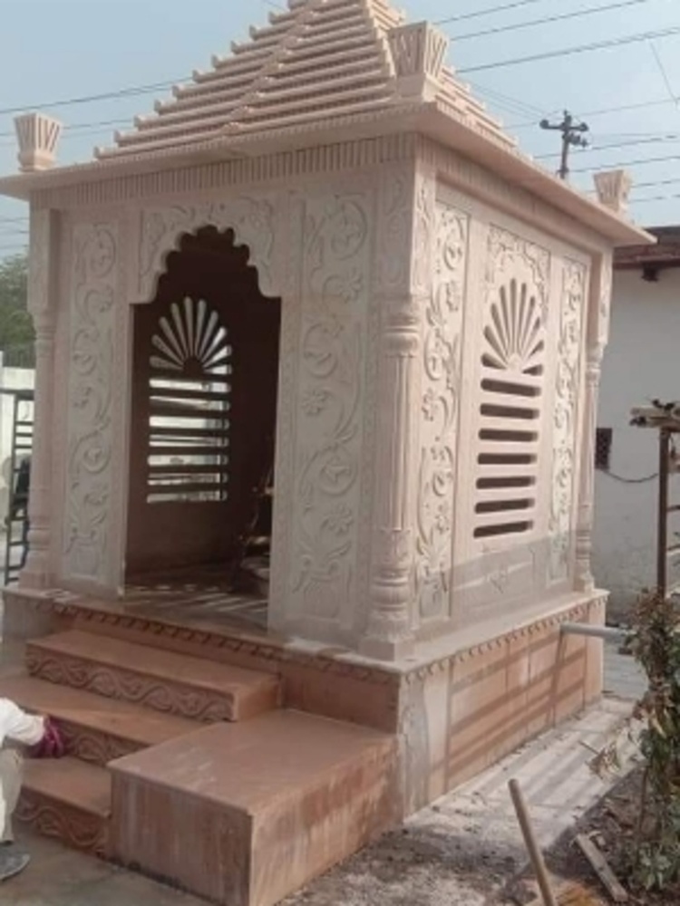 White Marble Big Temple - Material: Sand Stone