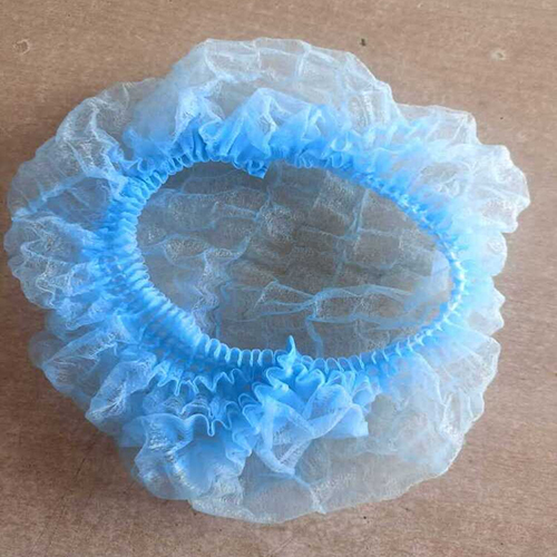 21" Blue Bouffant Cap - Grade: Medical Grade