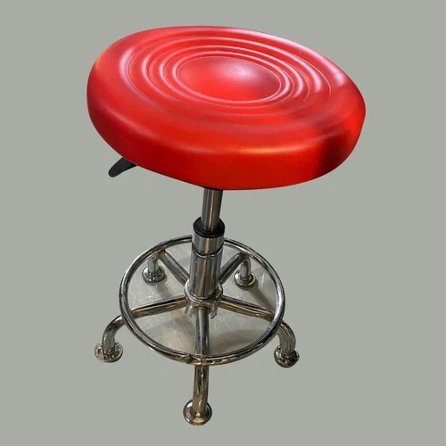 19Inch Stainless Steel Stool - Color: Red