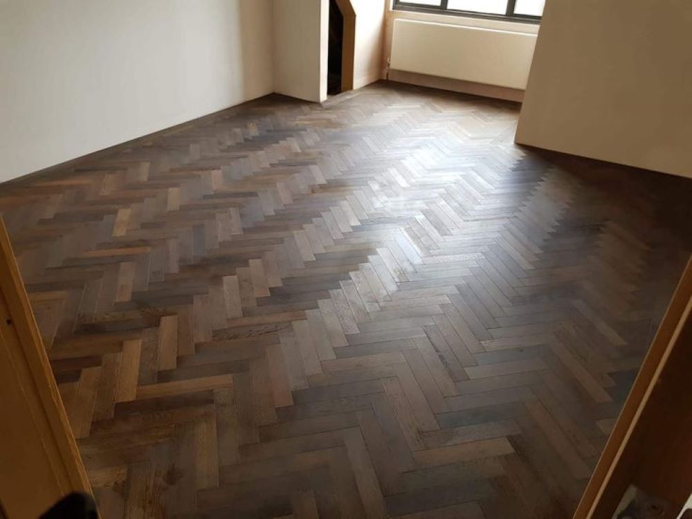 Dark Brown Herringbone Solid Flooring - Feature: Easy To Install