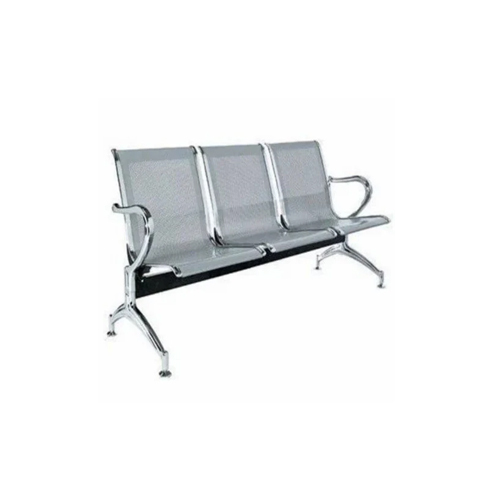 Three Seater Waiting Chair - Color: Silver