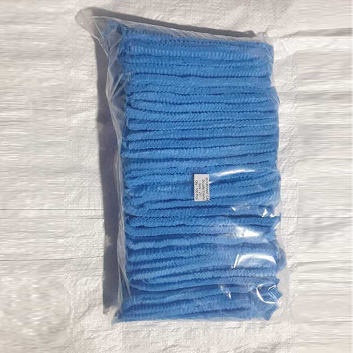 18" Blue Bouffant Cap - Grade: Medical Grade