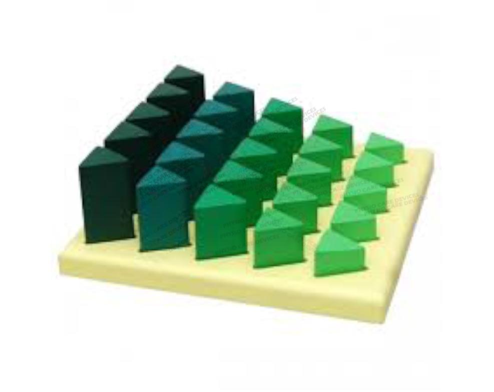 Triangular Graded  Prism Peg Board - Material: Wooden