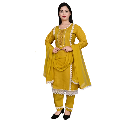 Mustard Color Pakistani Suit