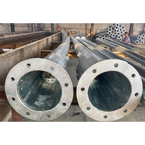 Mild Steel Single Arm Street Light Pole