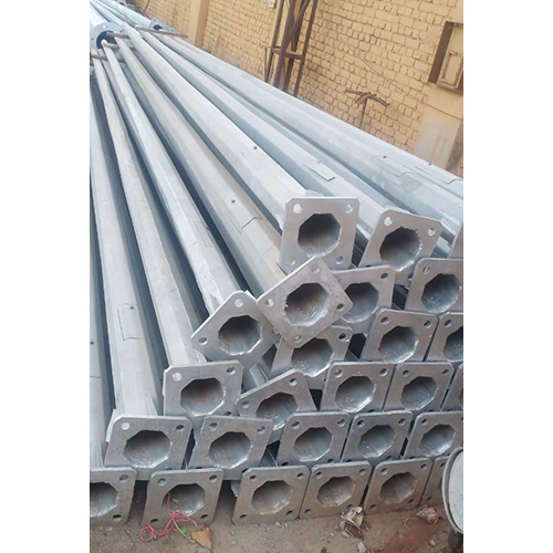 Octagonal Lighting Pole - Color: Silver