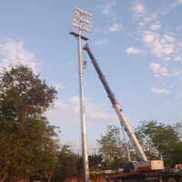 16mtr High Mask Stadium Pole - Color: Silver