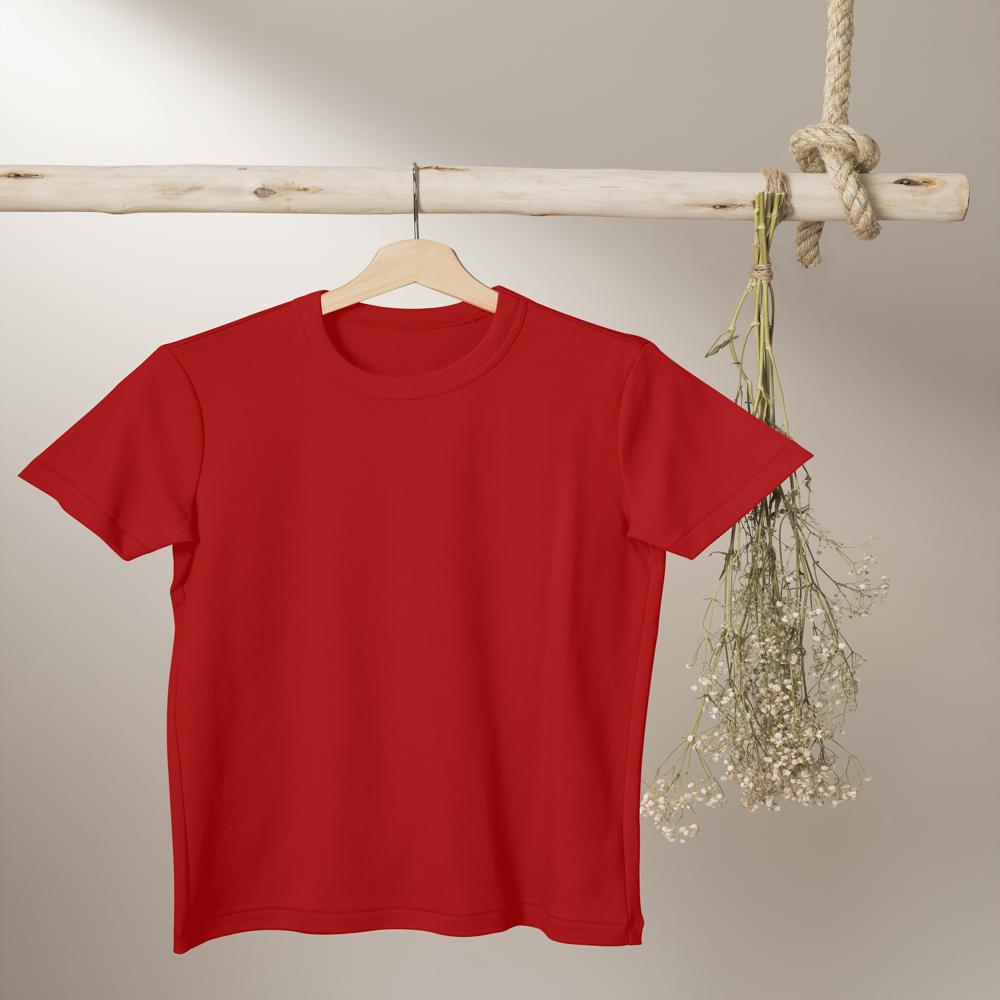 Mens Red Dry Fit Round Neck T-shirt - Polyester Fabric, Customized Size Options, Sky Blue Color, Short Sleeves, O-neck Style
