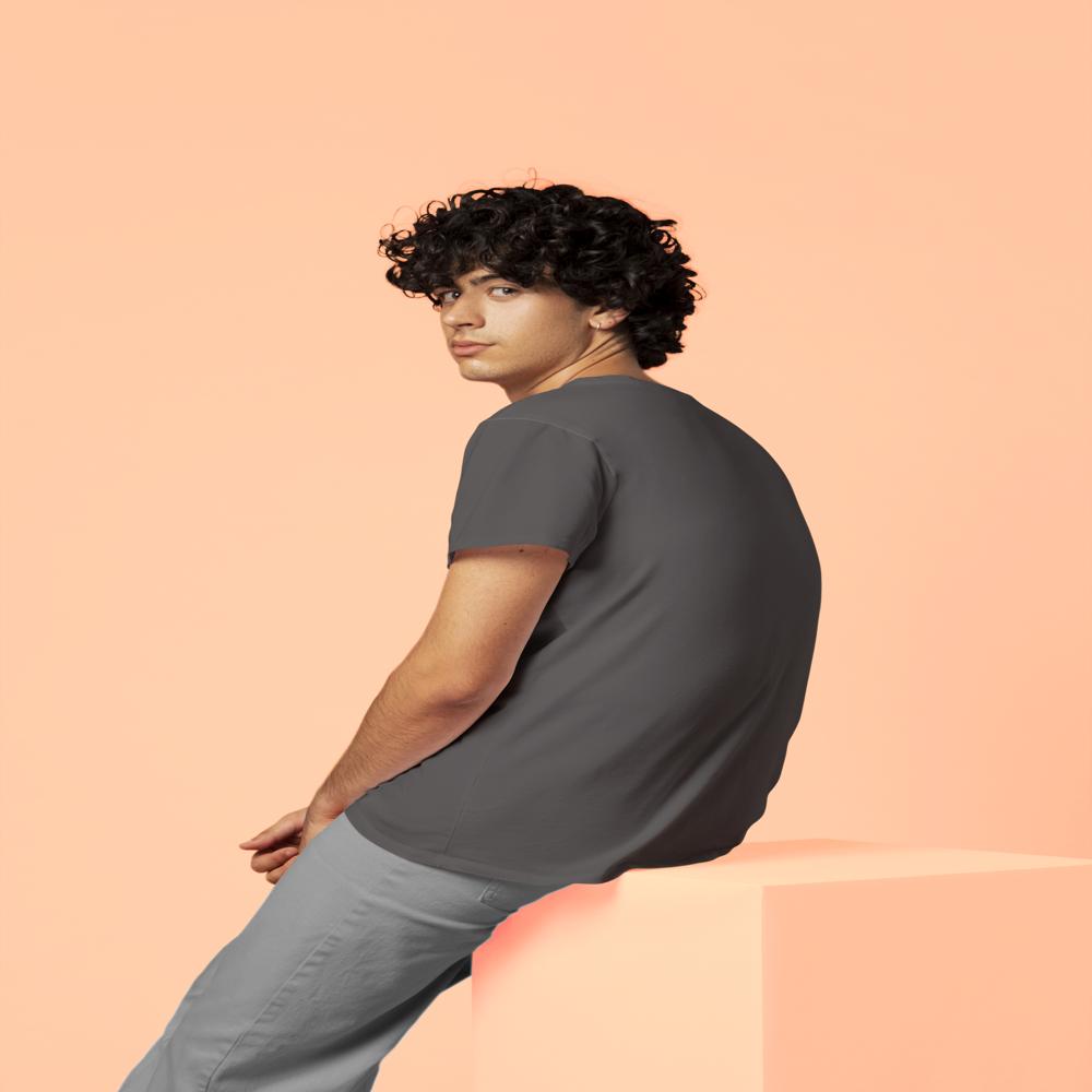 Mens Grey Dry Fit Round Neck T-Shirt