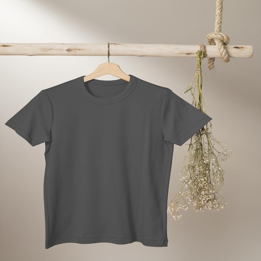 Mens Grey Dry Fit Round Neck T-Shirt