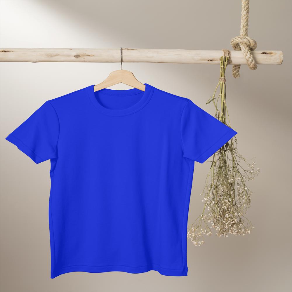 Mens Royal Blue Dry Fit Round Neck T-shirt - Polyester, Customized Sizes (S-xxxl), Royal Blue Color, Short Sleeves, Round Neck Style, Hand Wash Recommended
