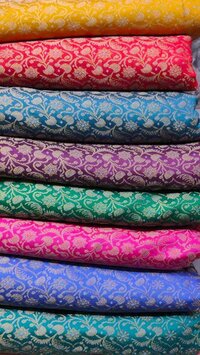 Printed Polyester Brocade Fabrics
