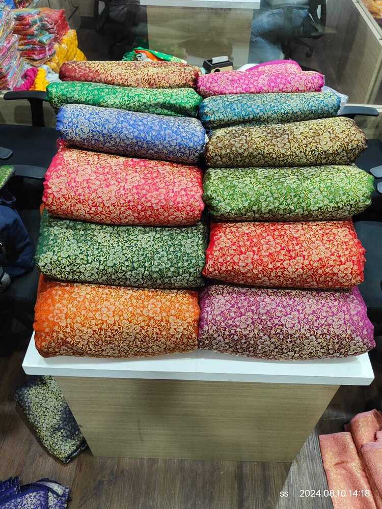 Printed Polyester Brocade Fabrics - Application: Garments