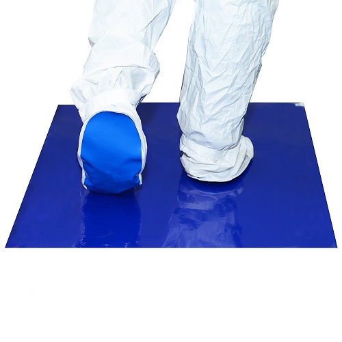 Esd Safe Cleanroom Sticky Mat -2 Feet X 3 Feet - Color: White & Blue