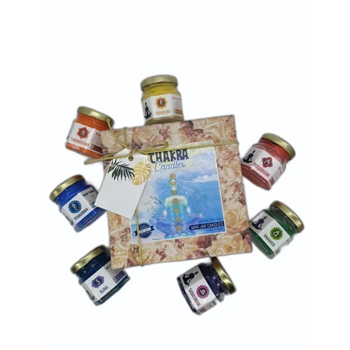 Decorative Soy Wax Candles Set Of 7 - Burning Time: 10-12 Hours