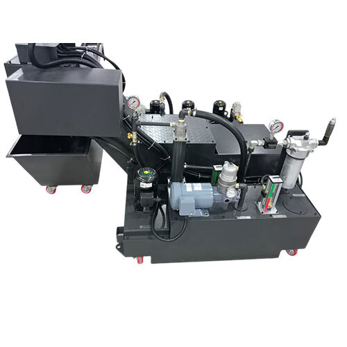 Std + Cts + Cyclone + Chip Conveyor Coolant Tank - Color: Black