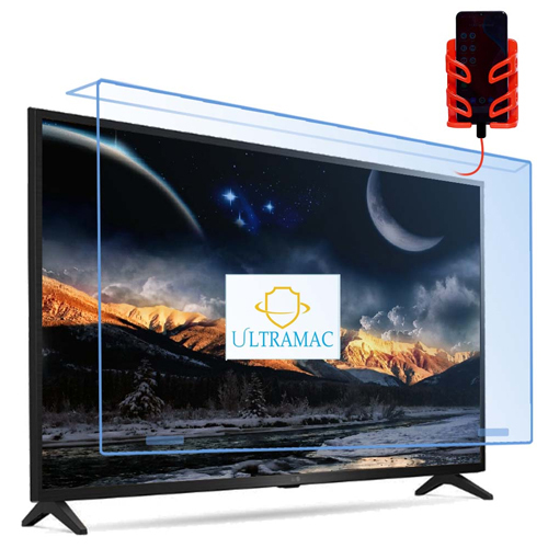 Ultramac 49 Inch Led Tv Screen Guard Un-Breakable Tempered Glass - Color: Transparent