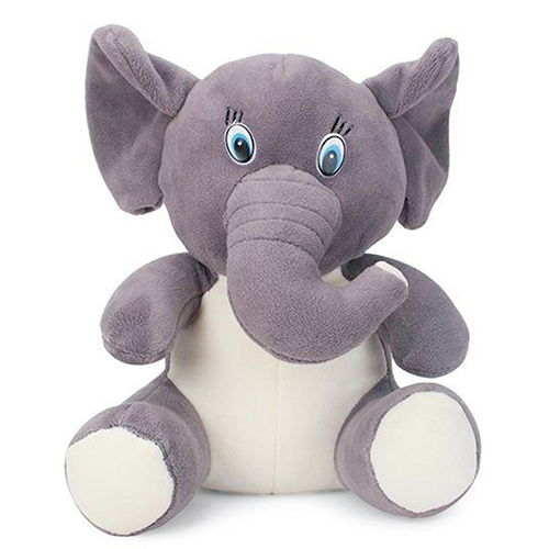 D002 10 Inch Grey Elephant Soft Toys - Color: Different Available