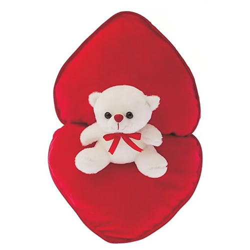 Red Love Heart Teddy Soft Toys - Color: Different Available