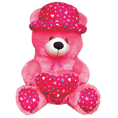 35Cm Ring Heart Teddy Soft Toys - Color: Different Available
