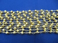 Golden Pyrite 3-4mm Size Rondelle Faceted Beads