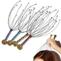 Soft Steel Bokoma Head Massager - 50gms, Manual Use For Household | Improves Blood Circulation, Relaxes Brain For Soothing Head Massage Experience