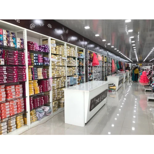Mild Steel Garment Counter Display Rack