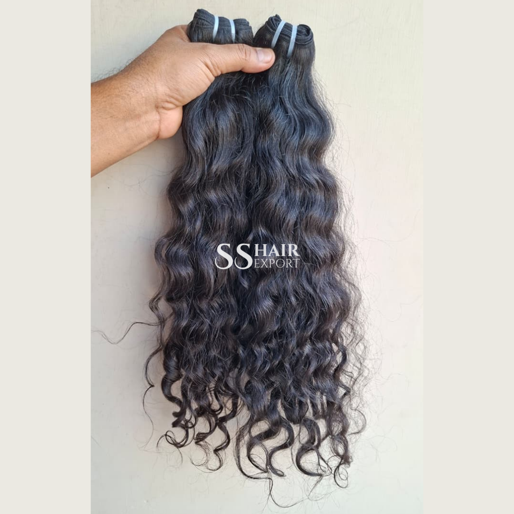 Indian Hair Vendor Curly Hair Extension Real Human Hair Bundles Sew In Weft