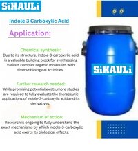 Indole-3-carboxylic Acid - Reagent Grade, 50 L Drum, Purity 99%, Cas No 771-50-6, Human & Bacterial Metabolite, C9h7no2