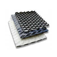Geocomposite Drainage Sheet - Other Material, Plain Texture, Black Color | Designed For Efficient Water Management In Construction Applications