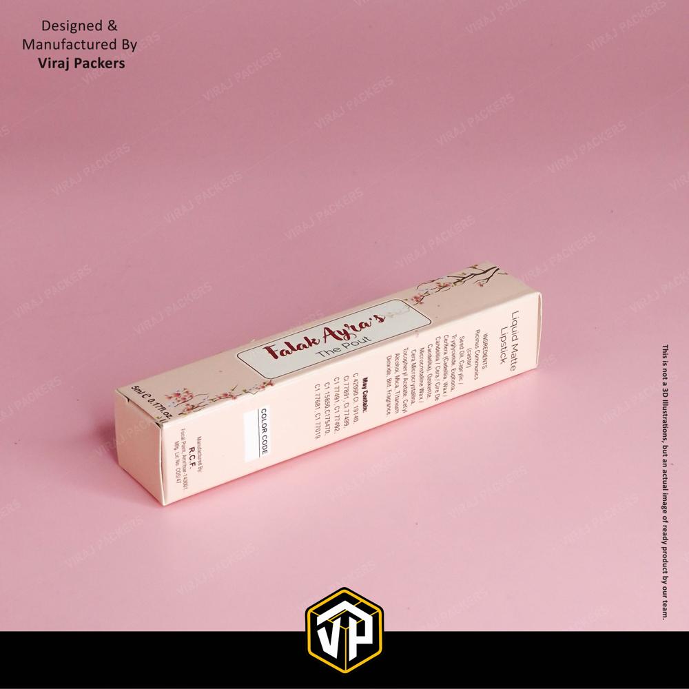 Lipstick Packaging Box - Color: Silver