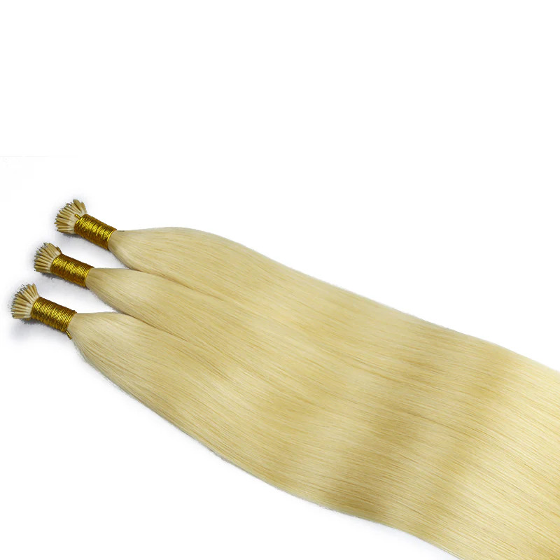 Blonde #613 Nano Ring Extensions Remy Human Hair for Salon Beads