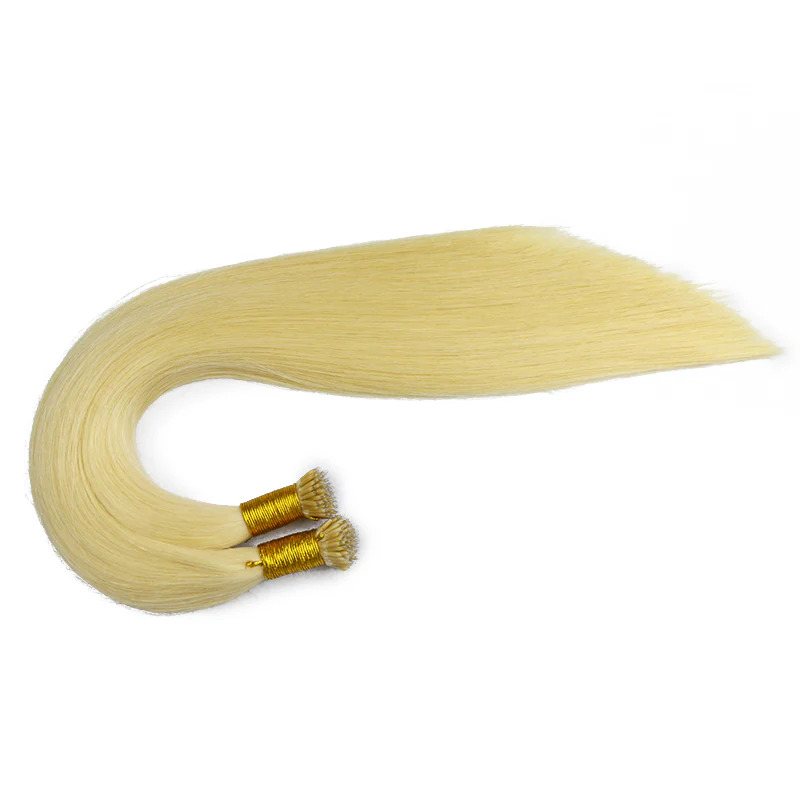Blonde #613 Nano Ring Extensions Remy Human Hair for Salon Beads