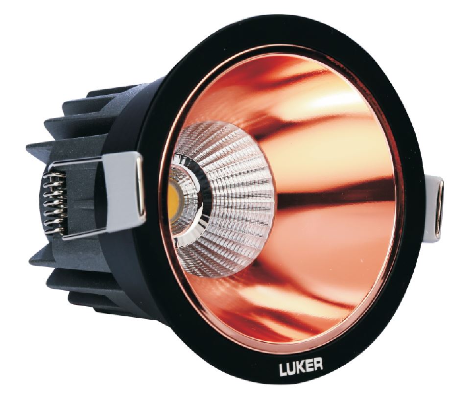 LUKER 12W CORVUS ANTIGLARE LED COB LIGHT-TRIMLESS (LAGBCOB12RG)