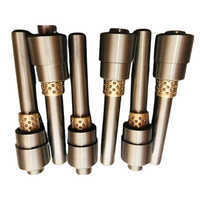 6 Inch Mild Steel Round Pillar Bush Set - Color: Silver