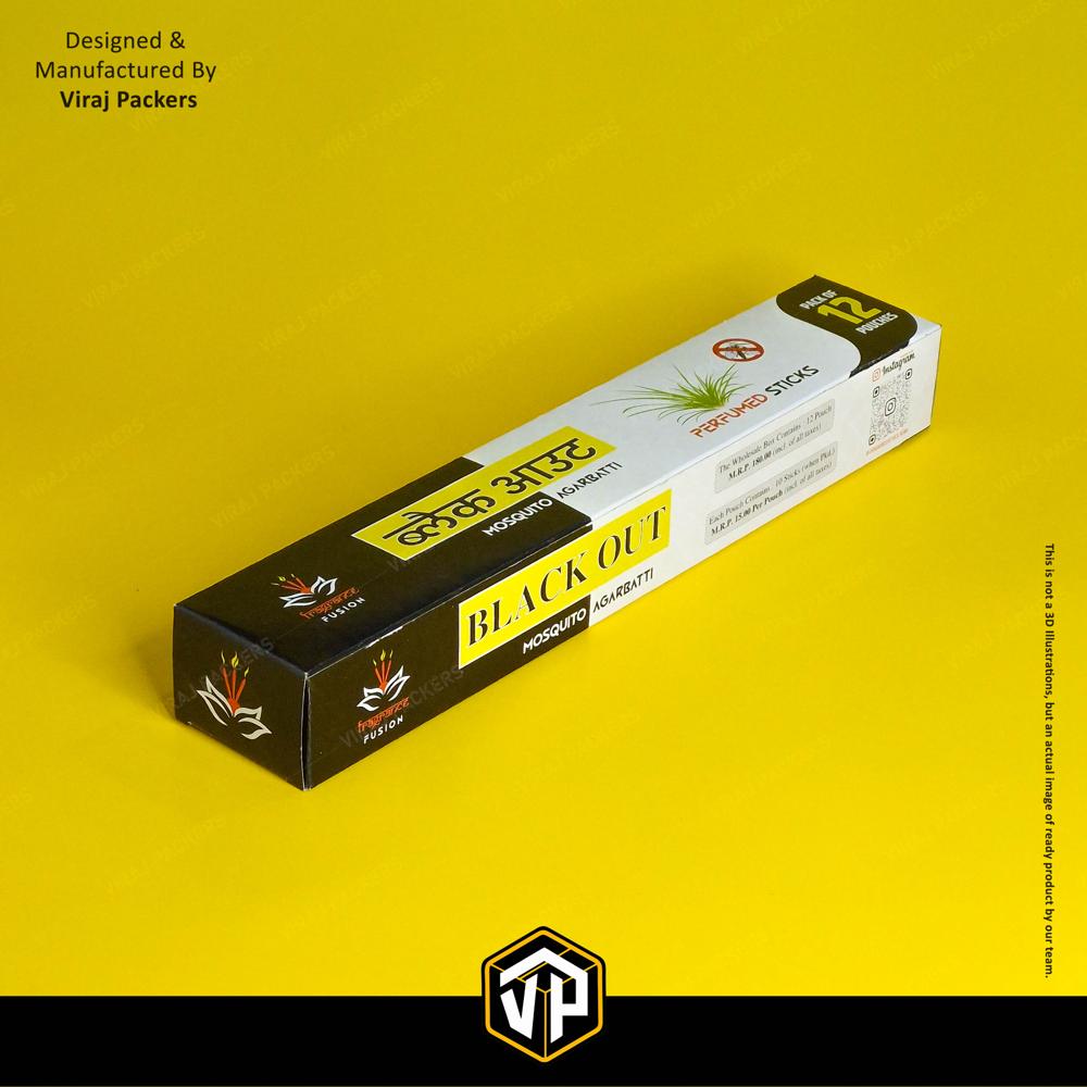 Mosquito Agarbati Packaging Box - Finishing: Glossy Lamination