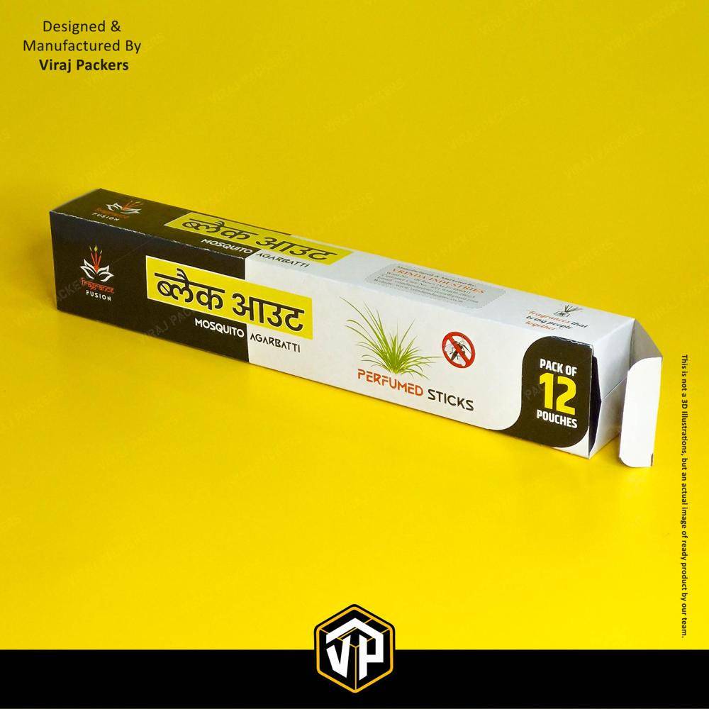 Mosquito Agarbati Packaging Box - Finishing: Glossy Lamination
