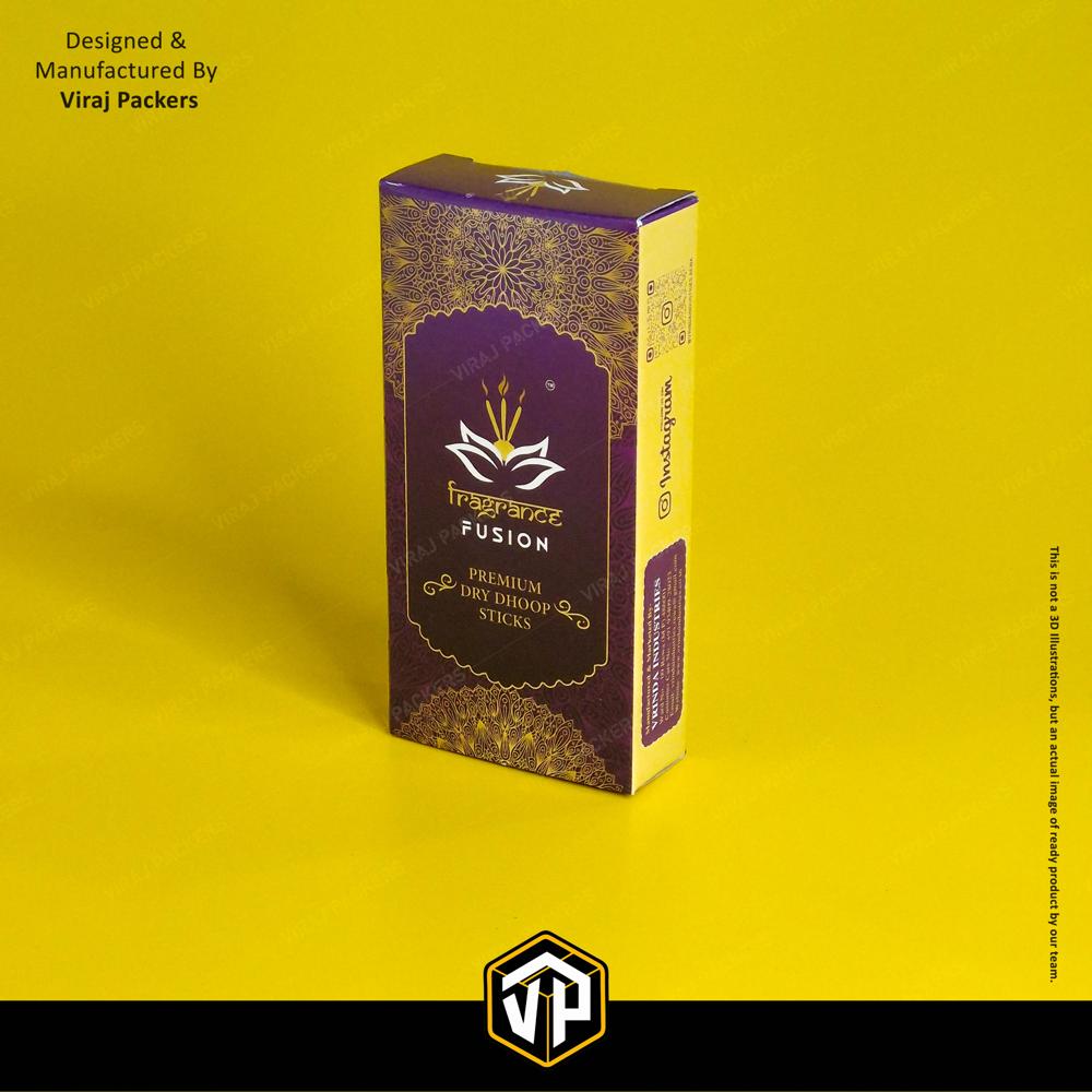 Dhoop Bati Packaging Box - Finishing: Glossy Lamination