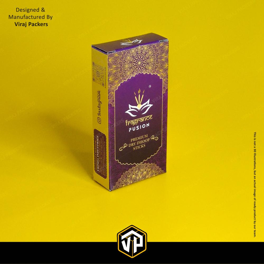 Dhoop Bati Packaging Box - Finishing: Glossy Lamination