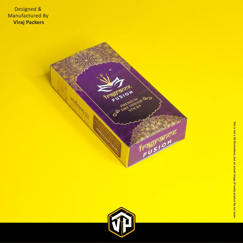 Dhoop Bati Packaging Box - Finishing: Glossy Lamination