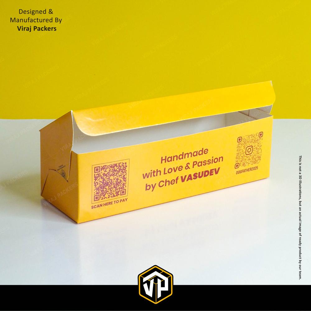 Customize Hot Dog Box - Finishing: Glossy Lamination