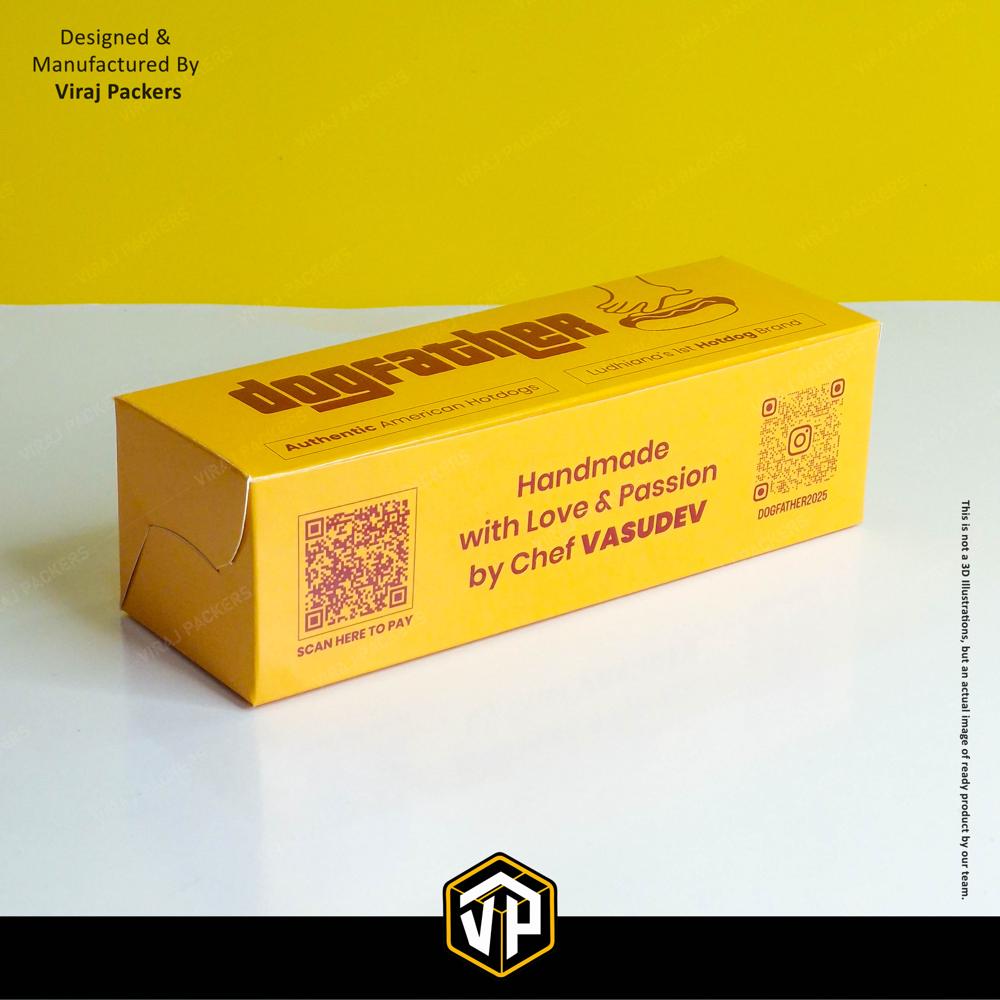 Customize Hot Dog Box - Finishing: Glossy Lamination