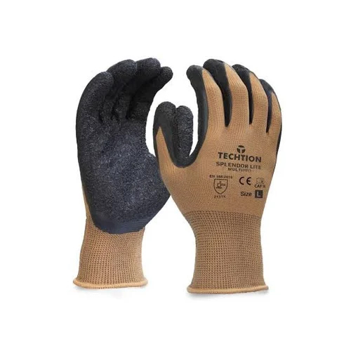 Techtion Nitrilon Multipro Safety Gloves - Color: Brown