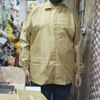 PVC Waterproof Raincoat - Large Size, Brown Color | Unisex Design, Standard Style, Plain Jackets for Winter Wear