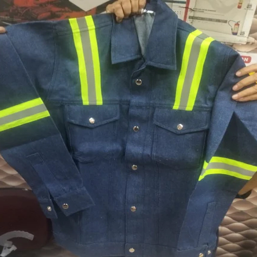 Industrial Jeans Jacket With Radium