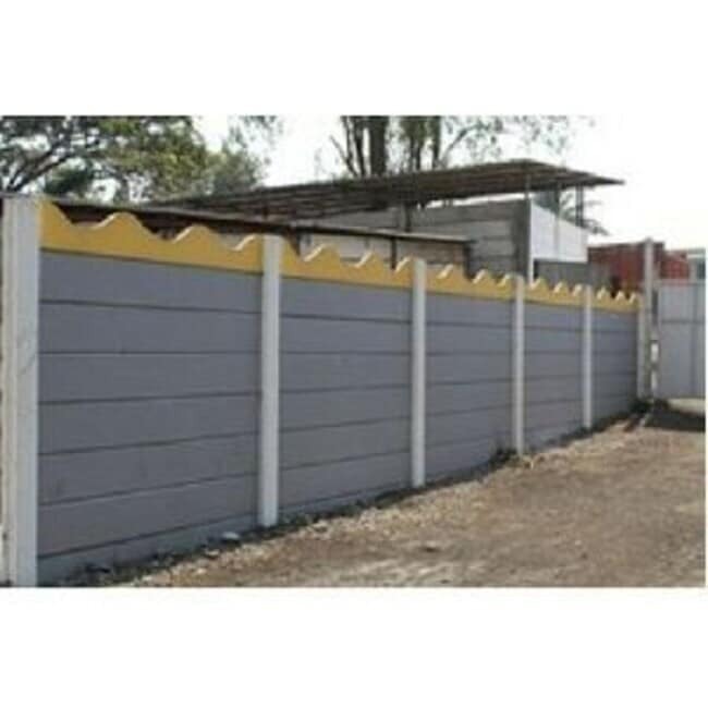 Precast Coloured Boundary Wall