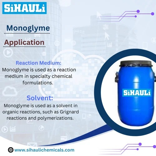 Monoglyme - Liquid, Industrial Grade, Purity 99%, Molecular Weight 90.12 g/mol | Low-Viscosity Solvent for Lithium Battery Electrolytes, Bidentate Ligand